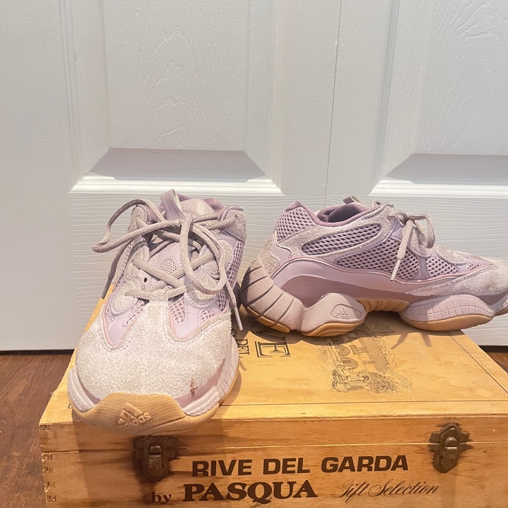 Adidas Lilac and Beige Sneakers